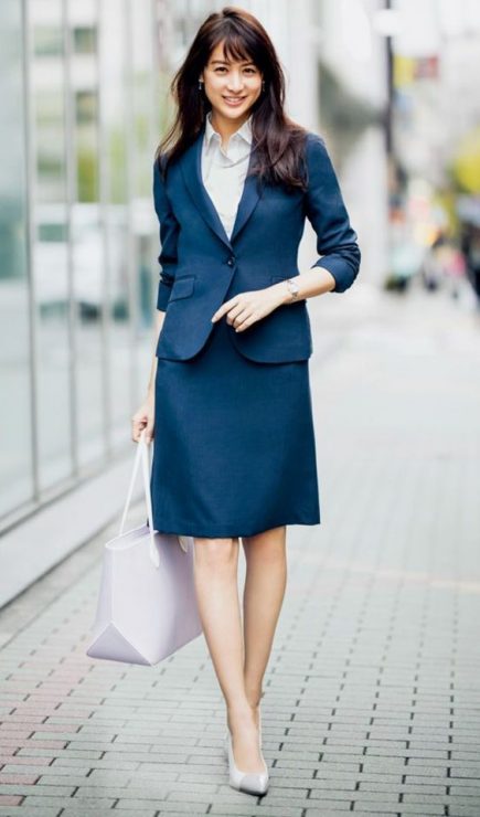 上班穿搭　裙子穿搭 ol套裝